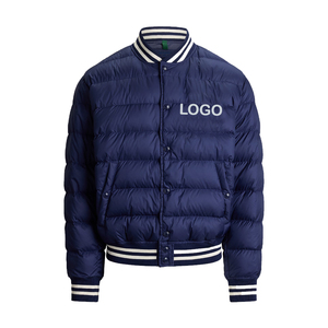 Blouson matelassé premium pour homme, style universitaire, coupe bomber, personnalisable OEM, luxe, athleisure, streetwear, doublure en coton, coupe-vent - Product Image 1