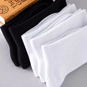 Chaussettes de sport en coton peigné de haute qualité, broderie personnalisée, jacquard, pour hommes, femmes, unisexe, logo personnalisé - Product Image 4