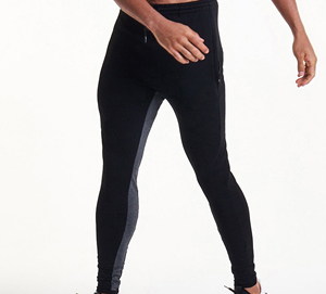<b>Men's</b> Black Sweatpants Elastic Waist Drawstring Casual Fit Spandex Cotton Blend Breathable Knitted Fabric Spring Wear - Product Image 3