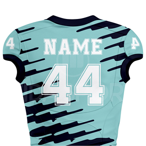High Quality Custom American Football Uniform Set Half Jersey Pants Sublimated Design Breathable Eco-Friendly Fabric Team Wear - Product Image 5