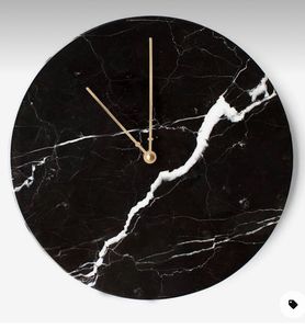 Luxury Natural Marble <b>Wall</b> <b>Clock</b> Modern <b>Silent</b> Quartz Decorative Stone <b>Clock</b> for Living Room Home Office Elegant Interior Decor - Product Image 4