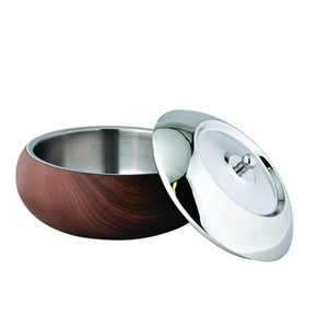 Modern Decorative Hand Hammered Metal Casserole Pot with Unique Rope Base and Cone Lid for Hotel Home Restaurant Events - Product Image 4