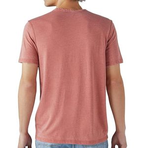 เสื้อยืดผู้ชายทรงหลวมสไตล์วินเทจผ้าคอตตอนหนานุ่มลายฟอกสี กำลังฮิต รับผลิตตามแบบ OEM ขายส่ง พร้อมสกรีนโลโก้ - Product Image 2