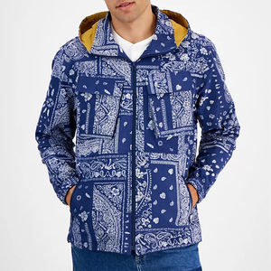 Chaqueta cortavientos de invierno con impresión de logotipo personalizado para hombre, chaqueta cortavientos de alta calidad con sublimación para hombre, bajo MOQ - Product Image 3