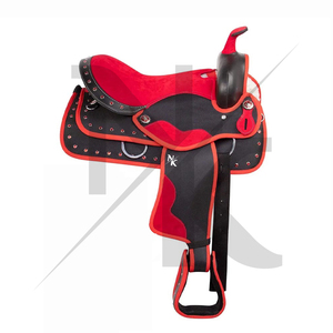 Selle de cheval en cuir occidental faite à la main de qualité supérieure, selle de ranch, selle de barrel racing, fournisseur OEM ODM, selle de randonnée - Product Image 2