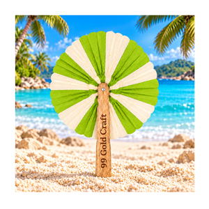 Nouvelle tendance 2026 : Éventail artisanal en feuille de coco du Vietnam, accessoire naturel fait main pour mariages tropicaux, festivals et marchés - Product Image 4