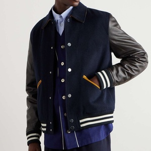 แจ็คเก็ตวาร์ซิตี้แฟชั่นสวยหรู คุณภาพพรีเมียม สไตล์ไฮสตรีท พร้อมปกตั้งและลายปัก - Product Image 2