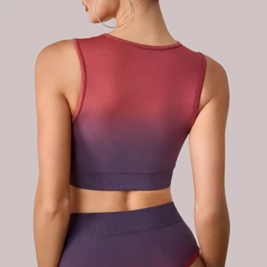 Sujetador Deportivo Elástico a Cuadros de Última Moda, Talla Grande, con Logotipo Personalizado Impreso en la Parte Delantera, Impresión por Sublimación, Nuevo Diseño Premium - Product Image 5