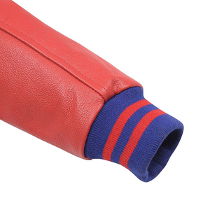 แจ็คเก็ตวาร์ซิตี้หนังบอมเบอร์สไตล์เท่ห์สุดฮิตสำหรับผู้ชาย รุ่น 2026  ผ้าฟลีซสำหรับฤดูหนาว  รับผลิตตามแบบ - Product Image 3