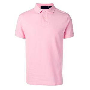 T-shirt polo à manches courtes pour hommes, tissu jersey respirant 100% coton, logo personnalisable, anti-boulochage, vêtements solides pour hommes - Product Image 2