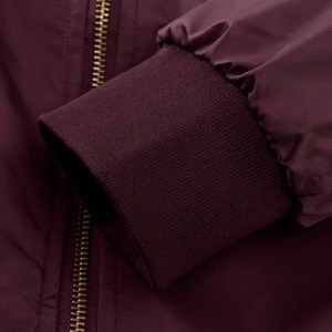 High Quality Durable Winter Unisex Satin Bomber <b>Jacket</b> Front Logo Waterproof <b>Mandarin</b> <b>Collar</b> Hooded Fashionable Comfortable - Product Image 4