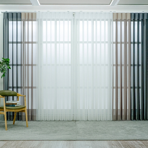 [Worldblind] Uni-curvers Smart dream Vertical Curtain Blind Motorized Remote Control Light Filtering Polyester Fabric Curtain - Product Image 2