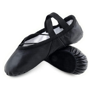 Chaussures de danse classique en cuir véritable, semelle souple, chaussons d'entraînement professionnels, sandales de danse décontractées - Product Image 5