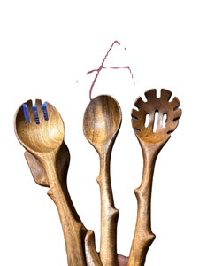 Ustensiles de cuisine en bois naturel Outils de cuisine et de service Vaisselle durable Service de café Ustensiles de cuisine - Product Image 2