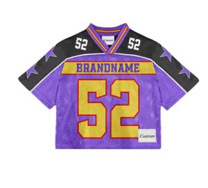 Camisetas de Fútbol Americano con Logotipo de Equipo, Impresión Digital Personalizada, Corte Holgado y Cuadrado, 100% Poliéster Transpirable - Product Image 2