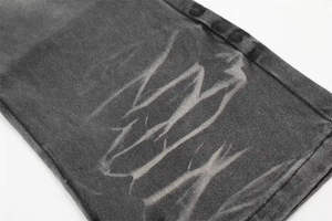 กางเกงยีนส์ทรงหลวมสไตล์สตรีทแวร์สำหรับผู้ชาย ราคาขายส่ง กางเกงยีนส์ผ้าฝ้ายระบายอากาศ แห้งเร็ว - Product Image 4