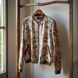 Veste zippée imprimée fine, légère, décontractée, coupe-vent, manteau tendance pour homme avec design personnalisé OEM - Product Image 4