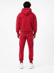 Conjunto Deportivo para Hombre con Efecto Desgastado, Sudadera con Capucha y Pantalones Deportivos, Estilo Casual Urbano para Gimnasio, Viajes y Uso Diario - Product Image 6