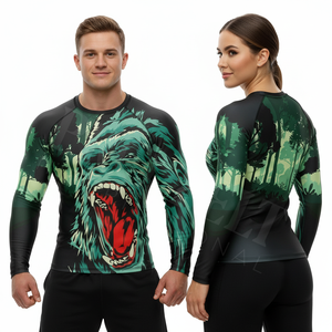 Rashguard Deportivo Casual para BJJ, Running y Entrenamiento, Venta al por Mayor, Calidad Premium, Material de Compresión en Poliéster y Spandex, Sublimado - Product Image 3