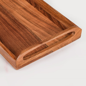 Bandeja de Servir Rústica de Madera con Asas Resistentes para Desayuno, Café, Mesa de Comedor, Restaurante, Hogar - Product Image 3