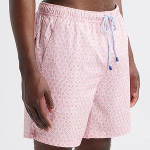 <b>Mens</b> Pink Printed Swim <b>Trunks</b> Quick Dry Beach Shorts Summer Board Shorts OEM Wholesale Swimwear Fashion - Product Image 2