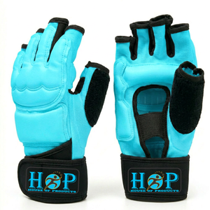 Guantes Ligeros de Taekwondo, Equipo de Protección para Manos con Tela Transpirable y Acolchado Absorbente de Impactos para Entrenamiento de Artes Marciales - Product Image 2