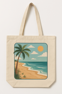 Wholesale your Design Customized Print Logo on the Handles Large Capacity Canvas Cotton Tote <b>Bag</b> Custom Logo cotton beach <b>bag</b> - Product Image 5