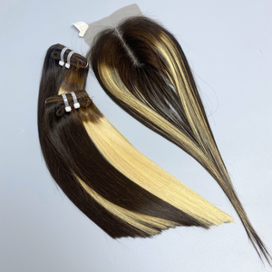 Machine Double Trame avec Fermeture Bundle de Cheveux Humains et Fermeture pour les Femmes En Gros Vietnamien Vierge Cheveux Lace Front Perruque - Product Image 4