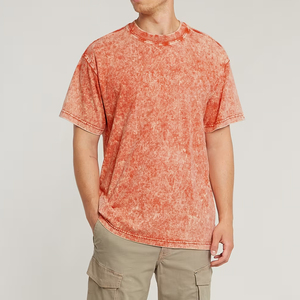 Camiseta de Hombre con Lavado Ácido, a la Moda, Transpirable, Cómoda, de Primera Calidad, con Logotipo/Colores Personalizados - Product Image 3