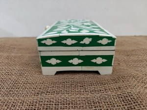 Luxury Bone Inlay Decorative Wood Box Handmade Jewelry Organizer <b>Storage</b> <b>Chest</b> for Home Office Hotel Wedding and Gift Collection - Product Image 6