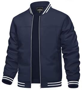 Chaqueta Bomber para Hombre, Invierno, 300 GSM, Forro Polar, Tela de Algodón y Poliéster, Talla Personalizada, Servicios OEM, Directo de Fábrica, MOQ Bajo - Product Image 1