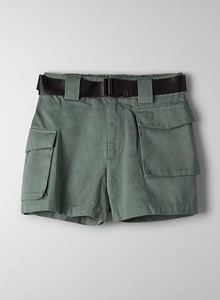 Shorts de Senderismo para Mujer, 100% Algodón Orgánico, Tallas Personalizadas, Color Caqui Beige, con Bolsillos - Product Image 5