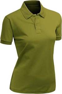 Polo pour femme coupe classique en mélange de coton doux et respirant, col polo classique et coutures durables pour une longue durée - Product Image 2