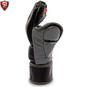 ถุงมือ MMA ยี่ห้อ Sumroos ผลิตจาก PU ปิดนิ้วเต็มรูปแบบ สีดำแดง ภายในสีดำแดง สำหรับผู้ใหญ่ ทั้งชายและหญิง  รับสกรีนโลโก้ สำหรับฝึกศิลปะการต่อสู้ - Product Image 3