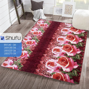 Alfombras y juegos de poliéster hechos a máquina de diseño moderno de alta calidad, patrón abstracto antideslizante suave, lavable sin alergias - Product Image 6