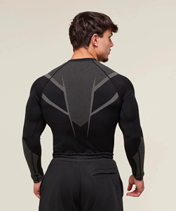 Camiseta de Compresión Razer Impex 100% Algodón de Secado Rápido, Corte Regular, Manga Larga, Elástica, Transpirable y Tejida para Hombre - Product Image 3