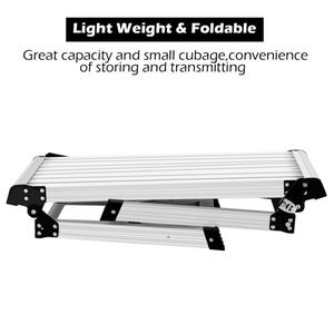 Heavy Duty Aluminum Folding <b>Step</b> Ladder Portable <b>Bench</b> Design - Product Image 2