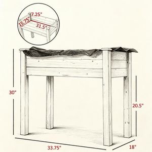 Fioriera Rialzata Monopezzo per Giardinaggio Semplificato - Product Image 2