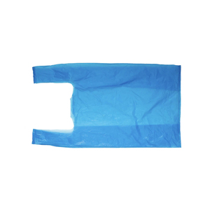 Bolsa de Compras de Plástico Transparente con Logotipo Personalizado, Bolsa de Compras de Color Sólido para Supermercado - Product Image 5