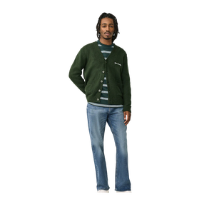 Jean en denim coupe droite pour homme, délavé moyen, coupe classique, décontracté, pour l'automne, en coton, couleur unie - Product Image 1