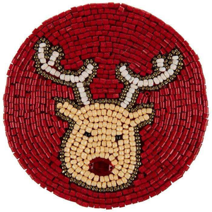 Posavasos Bordado a Mano con Cuentas Multicolores, Forma Redonda, con Diferentes Diseños de Ojos, Decoración de Mesa Más Vendida - Product Image 4