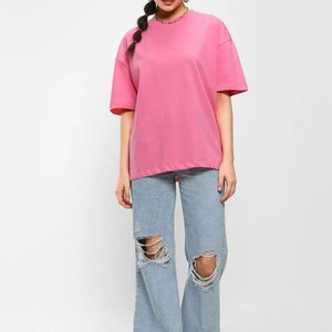 Camisetas Casuales de Talla Grande para Mujer, de Verano, que Absorben la Humedad, de Secado Rápido, Transpirables, 100% Algodón - Product Image 1