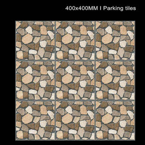 Exterior Grade Matt Ceramic Outdoor Parking Tiles 40x40cm 400x400mm <b>Flooring</b> for Driveway Garage and Courtyards - Product Image 1