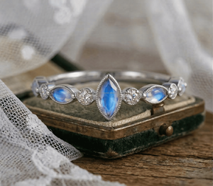 Anillo de Plata de Ley S925 con Corte Marquesa, Zirconia Cuadrada, Color Diamante Gota de Agua, Joyería de Moda para Bodas - Product Image 1