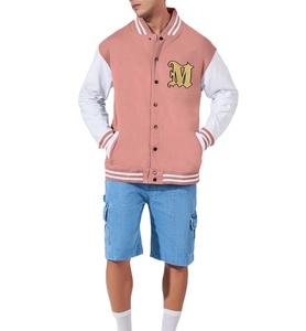 Veste varsity pour homme en laine de haute qualité avec manches en cuir, logo brodé en chenille personnalisé, grandes tailles, pour l'hiver - Product Image 3