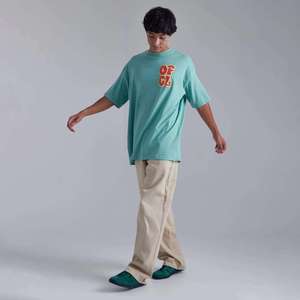 T-shirt personnalisé épais pour marque de vêtements, impression sérigraphique, impression en relief avec logo, en stock - Product Image 1