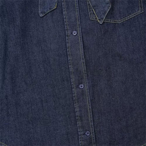 Camisas de Mezclilla de Poliéster para Mujer, Novedades de Verano/Invierno, Estilo Vintage, Ecológicas, Casuales, con Botones, Manga Larga, Color Sólido - Product Image 6