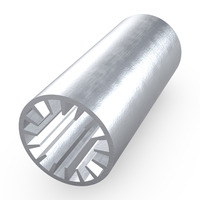 Pipa Baja Tahan Karat 316L dengan Sirip Internal, Pipa Sirip Dalam, Pipa Baja Tahan Karat Beralur Internal untuk Penukar Panas dan Evaporator