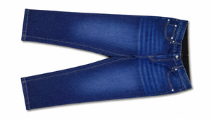 Jean en denim coupe droite, coton mi-lourd, coupe classique, couleur unie, style décontracté, vêtements d'automne pour hommes - Product Image 4
