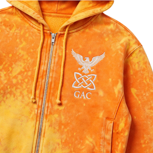 <b>Womens</b> orange Acid Wash Zip Up Hoodie and Wide Leg <b>Sweatpants</b> Two Piece Streetwear Tracksuit Set Wholesale Casual Loungewear - Product Image 5